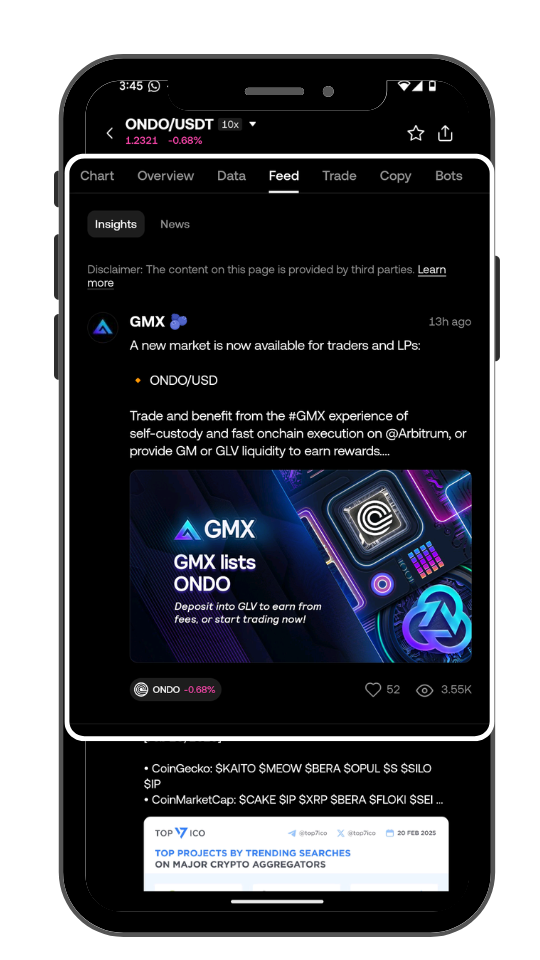OKX feed new tools